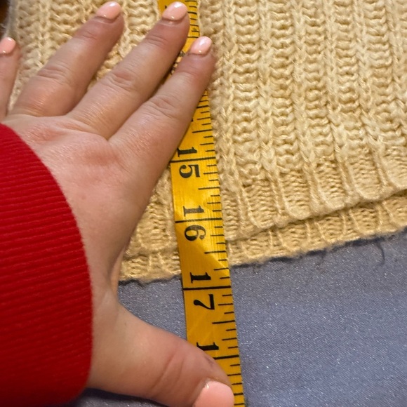 PrettyLittleThing Cream and Brown Cowl Neck Sweater - Picture 5 of 6